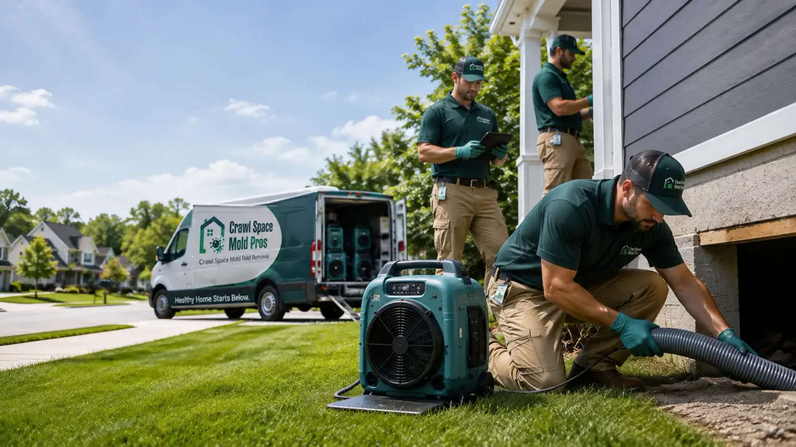 Crawl Space Mold Removal in Foxboro, MA